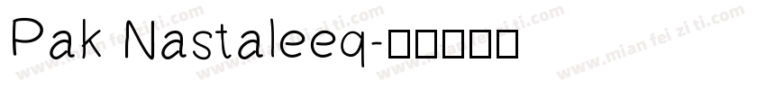 Pak Nastaleeq字体转换